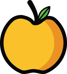 Apple Food Icon Design - High-Quality Vector EPS File for Professional Use, Featuring Detailed Illustrations of Culinary Elements for Creative Projects and Digital Applications