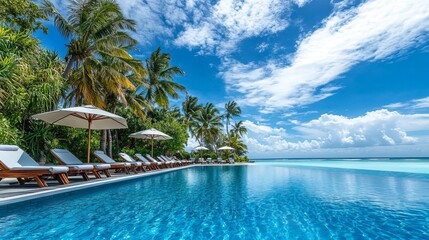 beautiful blue sea view