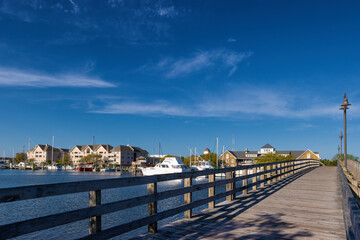 Obraz premium Manteo on Roanoke Island in Outer Banks, North Carolina, USA