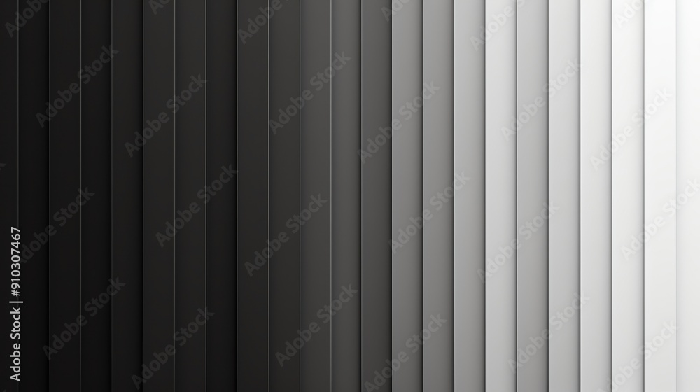 Poster a seamless gradient of black to white vertical lines, offering a modern and minimalist design elemen