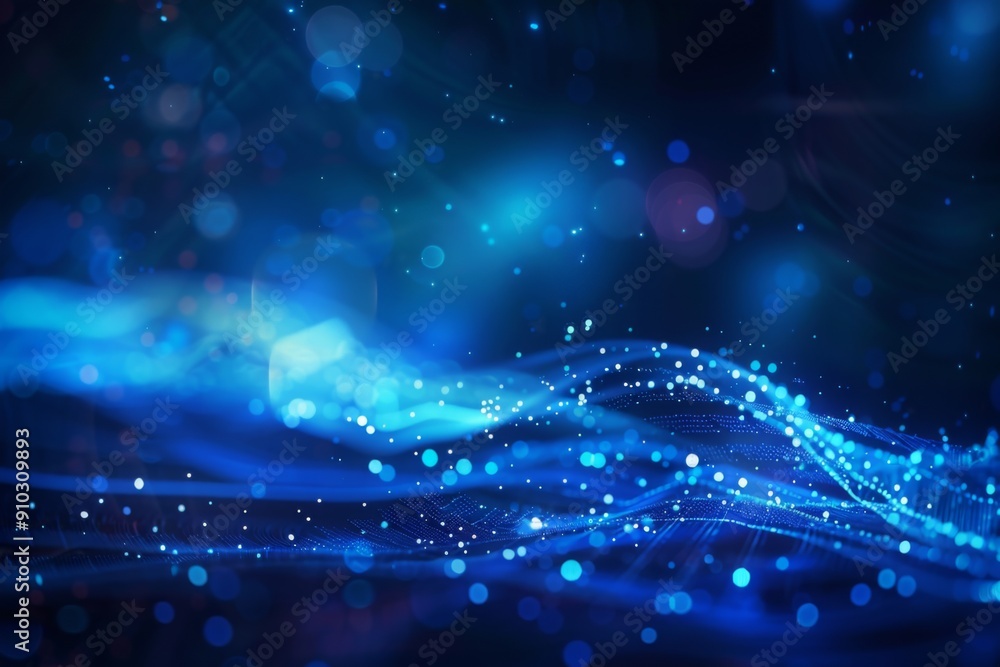 Aufkleber abstract digital particles create a stunning visual environment.