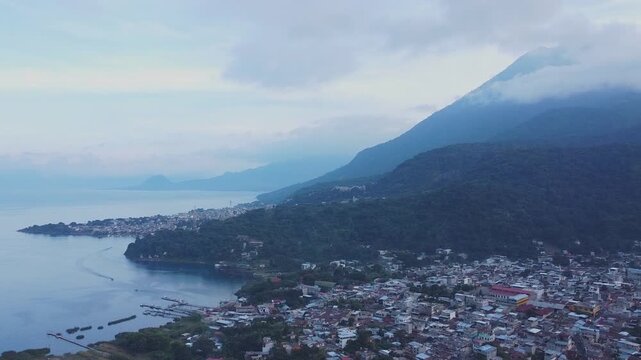 view of the city from the mountain
