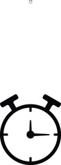 Watch Icon Design, EPS File, High-Quality Vector Modern Timepiece Symbol, Minimalist Watch Illustration, Icon Design for Websites, Apps, and More