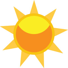 Stylized Sun Icon Vector Design – Minimalist Solar Symbol, Crisp Line Art for Weather Apps, Summer Graphics, and Logo Branding – High-Quality Editable File for Digital Illustrations & Designs