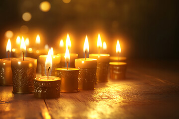 candlestick for Jerusalem candles and Christmas gift Hanukkah, sketch style
