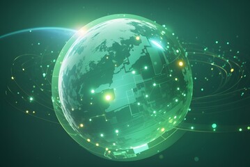 Global business network concept , internet connection