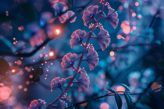 Illuminated DNA helix in darkness, Genetic engineering breakthroughs, AI generated