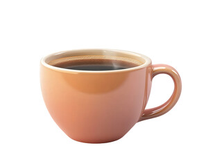 A cup of coffee isolated on white transparent background