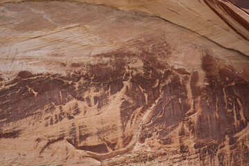 Background texture of sandstone cliffs