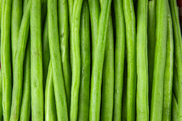 green beans fresh vegetable string bean fresh meal food snack on the table copy space food background rustic top view
