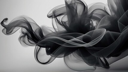 smoke on black