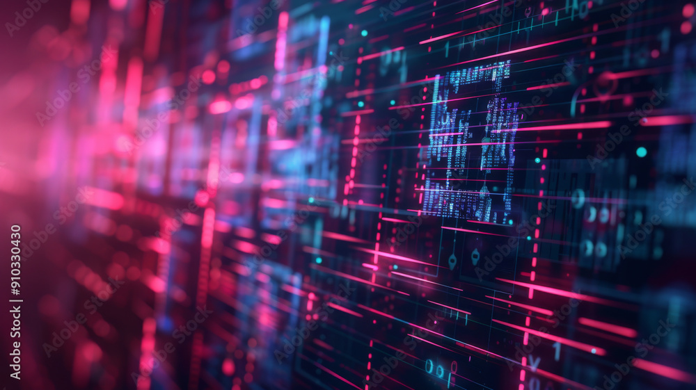 Poster virtual screen to ​the icon security on the virtual display to data protection cyber security privac