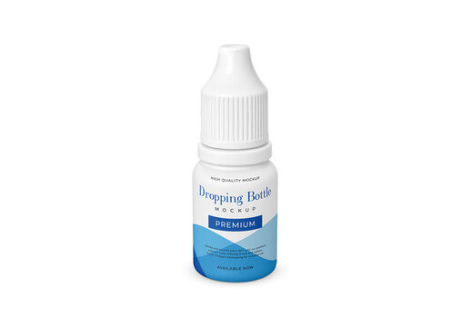 Plastic Dropping Bottle Mockup