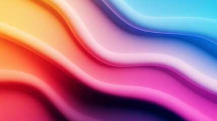 Naklejka premium wavy abstract background with dark blue teal orange red pink and black colot with grainy texture. vibrant color retro style wallpaper