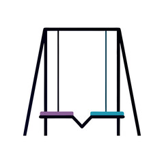 beautiful Swing icon vector illustration