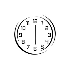 clock isolated on white