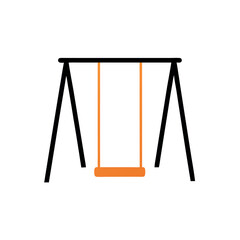 beautiful Swing icon vector illustration