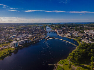 River Shannon in Athlone, Co Roscommon Ireland 