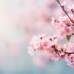 Fototapeta premium a flowering background image with generative ai