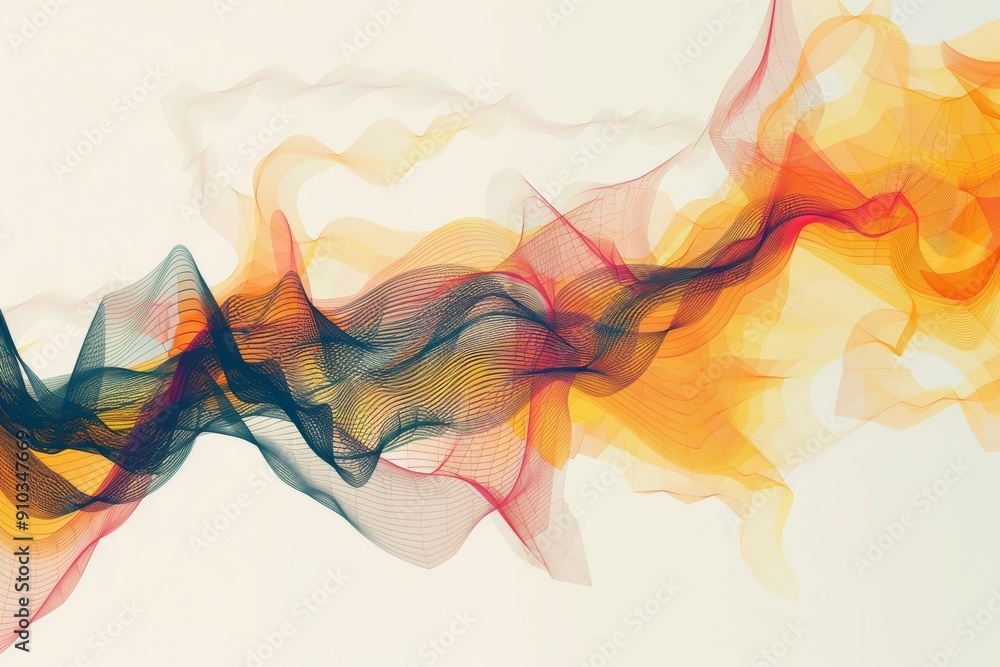 Poster an abstract representation of the internet's evolution, featuring a blend of advanced technology and