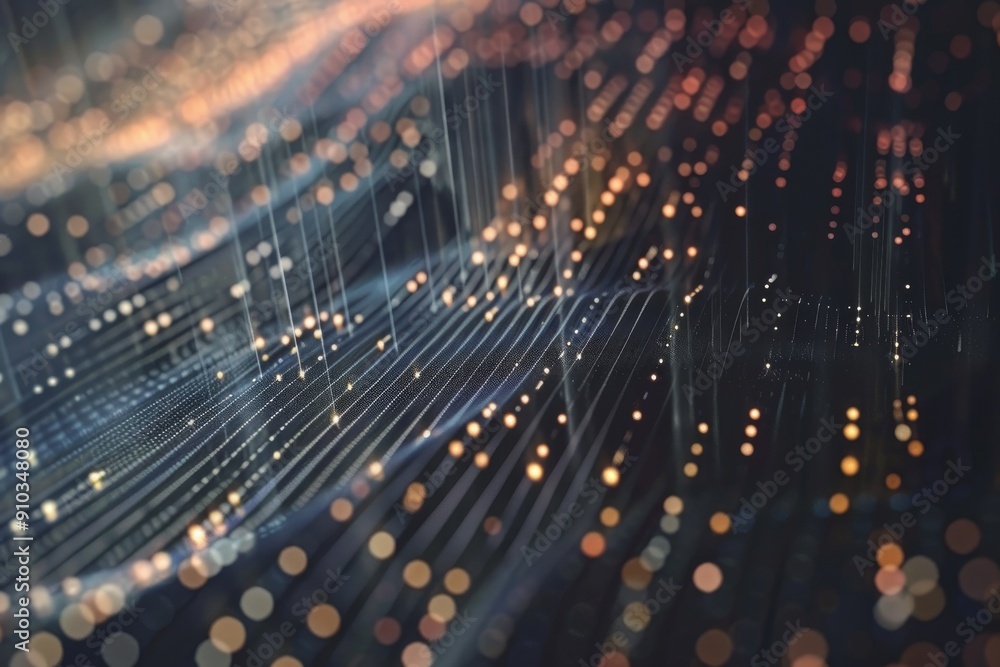 Poster a futuristic digital landscape with glowing circuits and data streams symbolizing the cutting-edge t