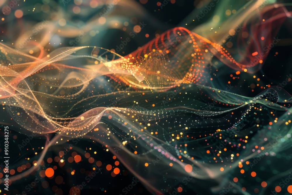 Poster a futuristic digital landscape with glowing circuits and data streams symbolizing the cutting-edge t
