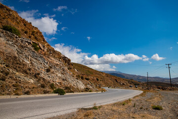 Wakacje i relaks nad morzem w Grecji, piękna linia wybrzeża, egzotyczny krajobraz, niebieskie niebo, klimat śródziemnomorski, wyspa Eubea, Grecja  © anettastar