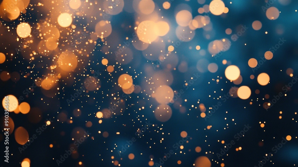 Aufkleber abstract bokeh background with warm and cool tones