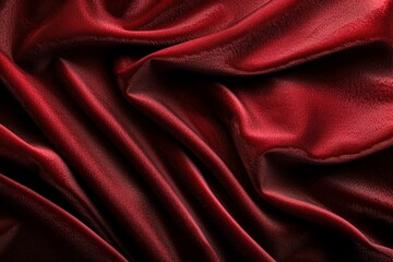 Obraz premium Close-up of rich velvet fabric showcasing its soft, luxurious texture with a subtle sheen