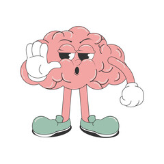 A cartoon character showing a 