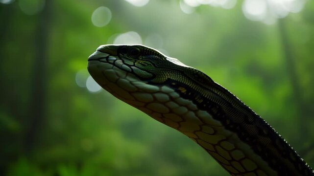 Ball Python with Unique Skin Patterns