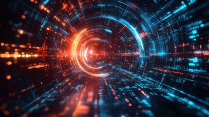 Obraz premium A conceptual image representing business vision, with abstract elements and futuristic design.