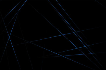 Abstract black with blue lines, triangles background modern design. Vector illustration EPS 10.