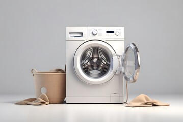 Realistic vector washers on white background. Perspective view. Cover template. banner design. Vector illustration.
