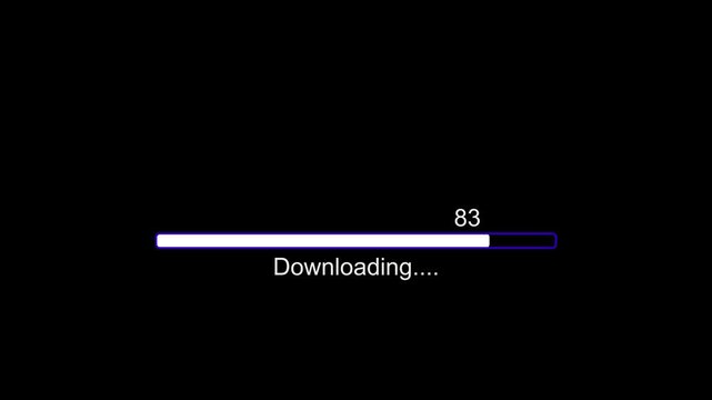 abstract beautiful file loading bar concept animation background.