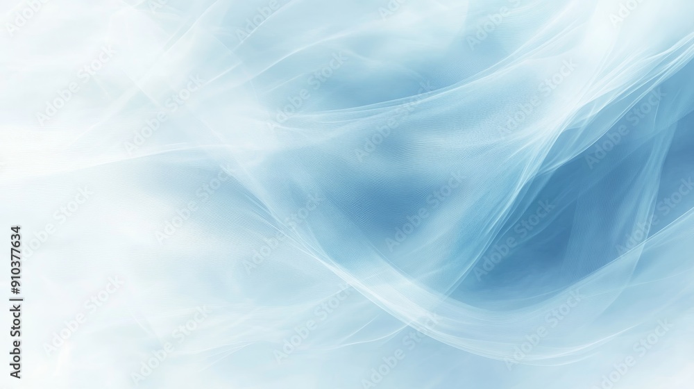 Poster abstract blue and white swirling fabric background - a soft and ethereal background image featuring 