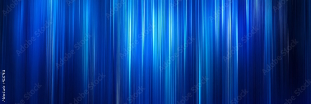Poster abstract blue stripes background - a digital art abstract background with vertical blue stripes of v