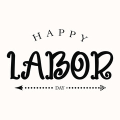 Happy Labor day new and modern design