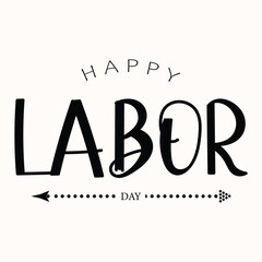 Happy Labor day new and modern design