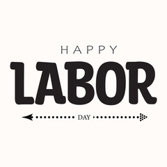 Happy Labor day new and modern design