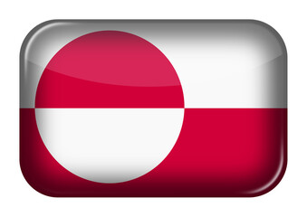 Greenland web icon rectangle button