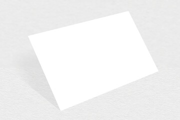 Mockup realistic credit / visit / gift card with shadow for your design, isolated on light background. Realistic mockup card