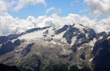 MARMOLADA glacier  in the Italian Dolomites which unfortunately is melting due to climate change...