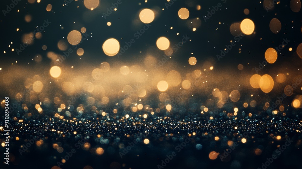 Aufkleber sparkling glitter and bokeh background for festive occasions - this image features a stunning bokeh 