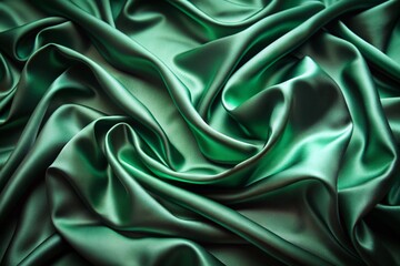 Obraz premium Smooth Blurred light dark green Fabric Background