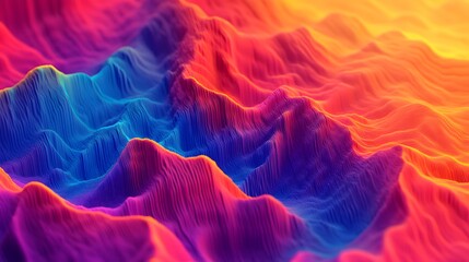 Obraz premium Imagine an abstract art piece with dynamic video overlays showing flowing colors and shapes interacting with the background 