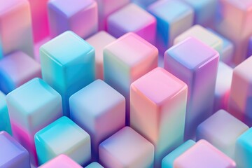 Background of colorful blocks in pastel colors