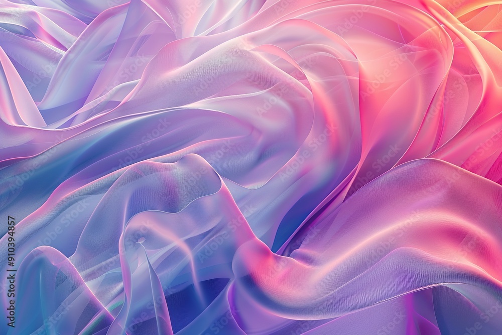 Poster background of abstract colorful waves