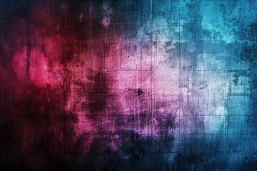 Fototapeta premium Grunge texture combined with a delicate holographic overlay for a futuristic and iridescent appearance.