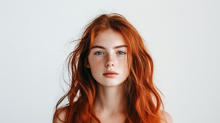 Red hair woman